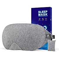 Mavogel - Antifaz para dormir de algodón con diseño actualizado que bloquea la luz- antifaz para dormir suave y cómodo…